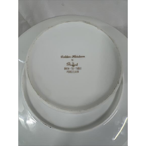 Golden Heirloom By Shufford Oven To Table Porcelain Cake Stand - Picture 8 of 10